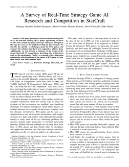 A Survey of Real-Time Strategy Game AI Research and Competition In