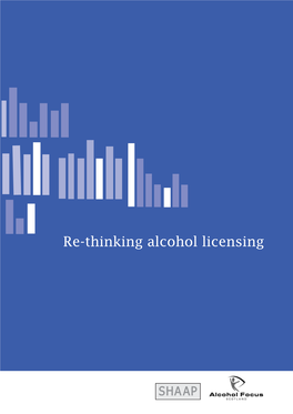 Re-Thinking Alcohol Licensing