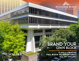 Brand Your Own Block