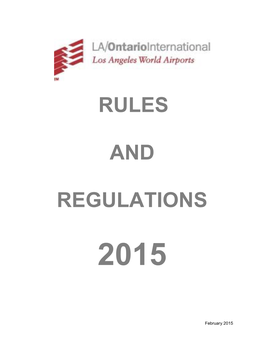 Rules and Regulations