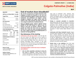 Colgate-Palmolive (India)