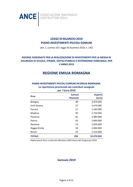 Regione Emilia Romagna