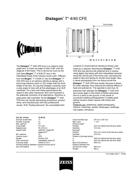ZEISS Distagon T* 4/40