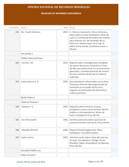 Oficina Nacional De Recursos Minerales