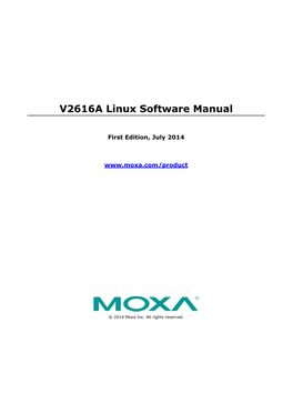 V2616A Linux Software Manual