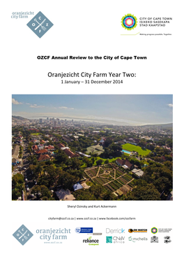 Oranjezicht City Farm Year Two: 1 January – 31 December 2014