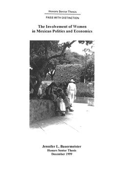 The Involvement of Women in Mexican Politics and Economics