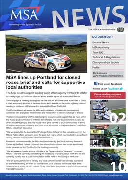 MSA Lines up Portland for Closed Roads Brief and Calls for Supportive