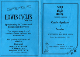 Specialising in Dawes and Ridgeback Bicycles Cambridgeshire V