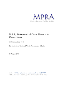 IAS 7, Statement of Cash Flows – a Closer Look