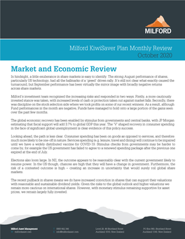 Kiwisaver Moderate Fund Actual Investment Mix 1 Portfolio Manager: Mark Riggall