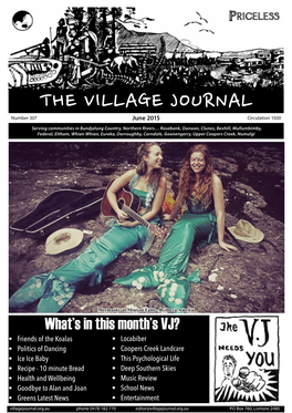 VILLAGE JOURNAL Number 307 June 2015 Circulation 1500