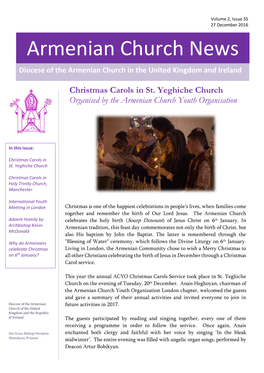 Armenian Church News