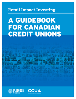 A Guidebook for Canadian Credit Unions FOREWORD