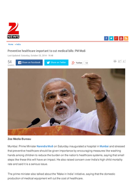 PM Modi Last Updated: Saturday, October 25, 2014 - 19:48