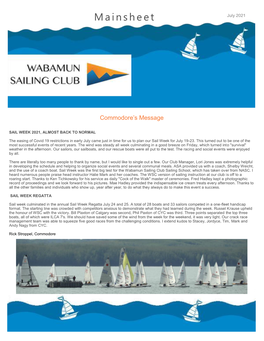 July-Aug 2021 Mainsheet