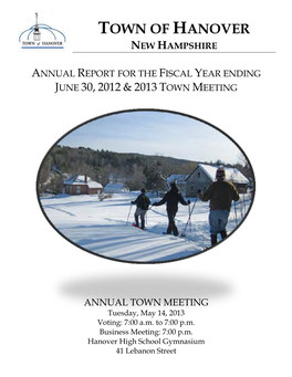 2012 Town Report