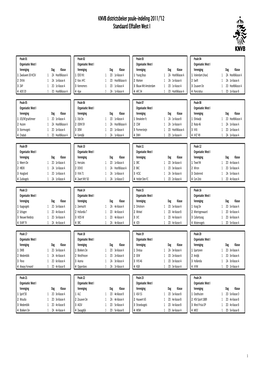 11.12 Standaard Elftallen Beker West I