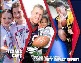 Houston Texans Foundation Is to Be Champions for Youth