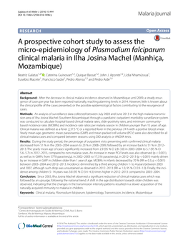 A Prospective Cohort Study to Assess the Micro