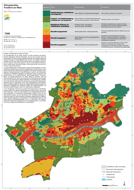 Klimaplanatlas Frankfurt Am Main Legende Klimaplanatlas Frankfurt Am Main Kategorie Name Beschreibung Einstufung