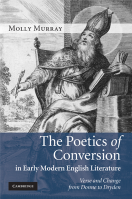 The Poetics of Conversion in Early Modern English Literature