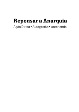 Repensar a Anarquia De Carlos Taibo. 1Mb