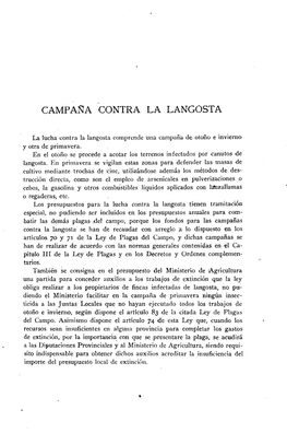 Campaicia Contra La Langosta
