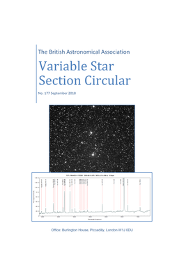 Variable Star Section Circular