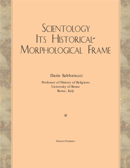 Scientology Its Historical- Morphological Frame