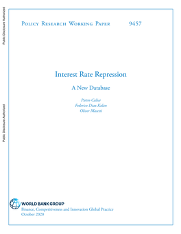 Interest Rate Repression