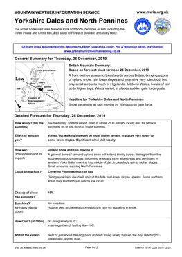 Yorkshire Dales and North Pennines