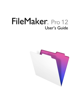 Filemaker Pro 12 User's Guide