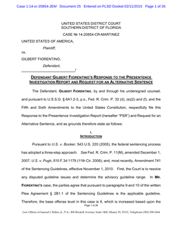 Case 1:14-Cr-20854-JEM Document 25 Entered on FLSD Docket 02/11/2015 Page 1 of 26