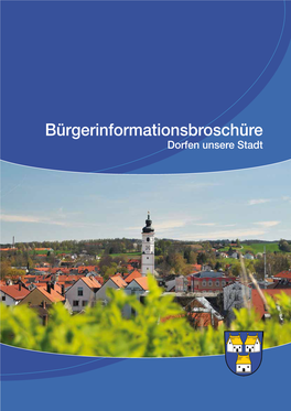 Bürgerinformationsbroschüre Dorfen Unsere Stadt 10 Jahre