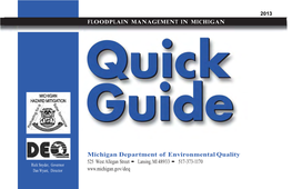 Michigan's Quick Guide: Floodplain & NFIP Information