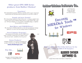 Ensoniq MIDI-Disk Tools ™