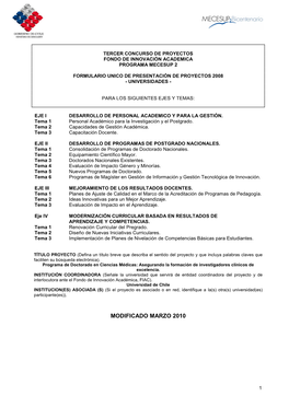 Fondo De Innovación Academica Programa Mecesup 2