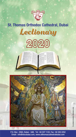 Lectionary Book 2020