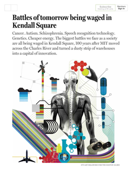 Battles of Tomorrow Being Waged in Kendall Square Cancer