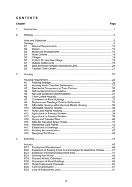 Taunton Deane Local Plan Forms the Detailed Part of the Development Plan for Taunton Deane