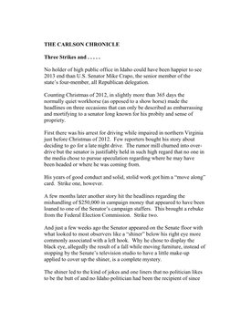 The Carlson Chronicle