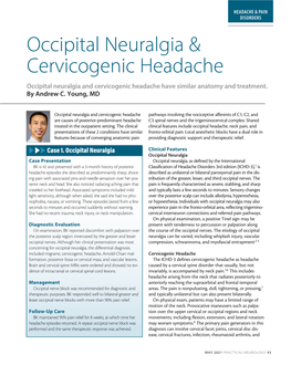 Occipital Neuralgia & Cervicogenic Headache