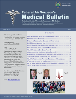 Federal Air Surgeon's Medical Bulletin • Vol