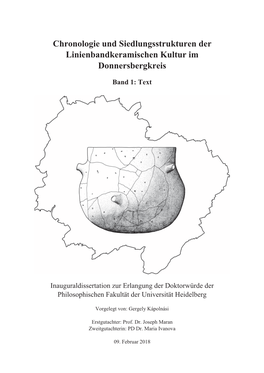 Chronologie Und Siedlungsstrukturen Der Linienbandkeramischen Kultur Im Donnersbergkreis