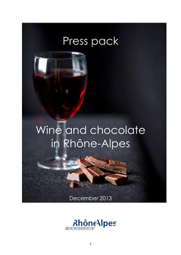Press Pack Wine and Chocolate in Rhône-Alpes
