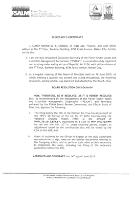 Address at the 7Th Floor, Bankmer Building, 6756 Ayala Avenue, Makati City, Hereby Certify That