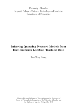 Inferring Queueing Network Models from High-Precision Location Tracking Data