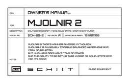 Mjolnir 2 Manual.Indd