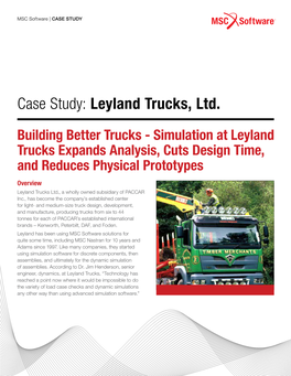 Case Study: Leyland Trucks, Ltd